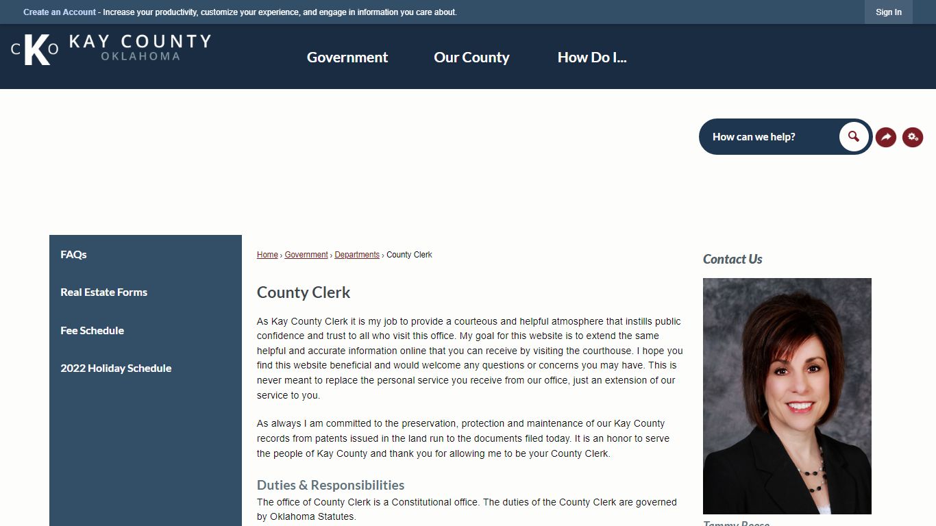 County Clerk | Kay County, OK